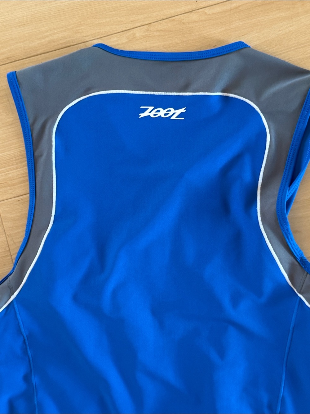 NWT ZOOT MENS CORE TRIATHLON SLEEVELESS RACE SUIT BLUE GRAY TRAINING RACE DAY XL - Picture 10 of 16
